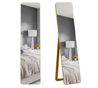 Specchio da parete Homcom a figura intera con camera da letto con struttura in legno