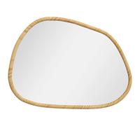 Specchio da parete HOMCOM, specchio decorativo, forma organica, 70x50 cm, orizzontale o verticale, con cornice a spillo, specchio su