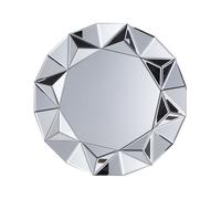 Specchio da parete in argento ø70 cm Habay