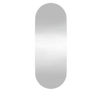 Specchio da parete in vetro, ovale, 15 x 40 cm, trasparente, con montaggio a parete, ideale come specchio cosmetico, per camera da letto, corridoio, bagno e decorazione del soggiorno