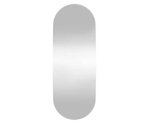 Specchio da parete in vetro, ovale, 15 x 40 cm, trasparente, con montaggio a parete, ideale come specchio cosmetico, per camera da letto, corridoio, bagno e decorazione del soggiorno