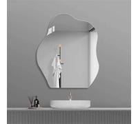 Specchio da parete irregolare elegante per toletta camera da letto facile instal