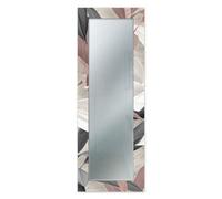 Lupia - Specchio da Parete Lungo MIRROR FANTASY LEAVES MIX 52x152 cm, Moderno, Cornice in Legno Stampato, Adatto per Camera da Letto, Soggiorno, Ingresso, Specchiera Verticale e Orizzontale