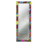 Specchio da parete lungo Moderno LETTERS 44x127 cm con cornice stampata