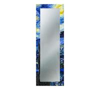 Specchio da parete lungo moderno NOTTE STELLATA Van Gogh 52x152 cornice stampata