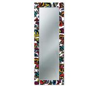 Lupia - Specchio da Parete Moderno, MIRROR FANTASY VOYAGER POP, Cornice Stampata in Legno, Ideale per Camera da Letto e Ingresso, 52x152 cm, Vetro