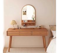 Specchio da parete marrone per trucco, 40 x 60 cm, decorazione per bagno e camera da letto, elegante accessorio decorativo per ingresso e corridoio, in vetro decorativo funzionale per la casa