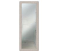 Lupia - Specchio da Parete Moderno BOSTON 41x124 cm, Cornice in Legno MDF, Design Shabby Chic, per Camera da Letto, Soggiorno, Ingresso, Montaggio Verticale o Orizzontale, Legno Ingegnerizzato Beige