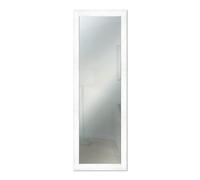 Lupia - Specchio da Parete lungo Moderno con cornice BOSTON 50x150 cm, Legno MDF, Design Shabby Chic, per Camera da Letto, Soggiorno, Ingresso, Montaggio Verticale o Orizzontale (Bianco)