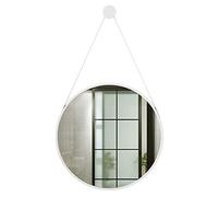 Specchio da parete moderno con cornice dorata, 40 cm, specchio decorativo da appendere per soggiorno e bagno, elegante design in metallo, decorazione contemporanea per la casa, elegante accento da
