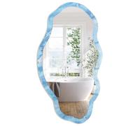 Specchio da Parete Ondulato 52x97 cm | marmo blu | Asimmetrico