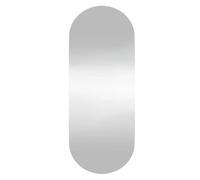 Specchio da parete ovale, 20 x 50 cm, in vetro trasparente, con montaggio a parete, per camera da letto, corridoio, soggiorno, corridoio, guardaroba, decorazione e trucco