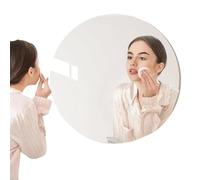 Specchio da parete per bagno, pannello a specchio acrilico - adesivo rotondo HD | Specchio cosmetico impermeabile per bagno, soggiorno e dormitorio