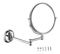 Specchio da Parete per Bagno, Specchi per Trucco a Parete, Specchi Cosmetici bifacciali con Finitura cromata da 8 Pollici con ingrandimento