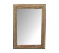 Specchio da parete rettangolare 50x70 cm con cornice in legno di pino