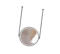 Specchio da parete rotondo illuminato con controllo touch e barra per appenderla, 2,70 x 70 cm, ideale per soggiorno, bagno degli ospiti e lavanderia