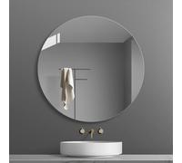 Specchio da parete rotondo senza cornice, 70 cm, sottile, HD, per soggiorno e camera da letto, design elegante e moderno, perfetto per decorare la casa e migliorare lo spazio