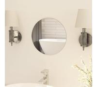 Specchio da Parete Rotondo Senza Cornice, Riflettente e Luminoso, Diametro 30 cm, Spessore 4 mm, in Vetro e Eva, per Interni, Soggiorno, Camera da Letto, Bagno