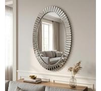 Specchio da parete Senza cornice bagno,specchio murom Soggiorno decorativo | Ideale per decorare le pareti di camere da letto,soggiorni,ingressi,zone trucco,bagni e altro ancora,facile da installare.