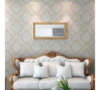 vidaXL Specchio da Parete a Muro Stile Barocco con Ganci 100 x 50 cm Dorato