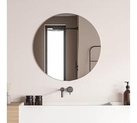 Inbagno Specchio da parete tondo 70 cm in vetro, a filo lucido senza cornice con spessore 0,4 cm