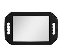 Kurtzy Specchio da Parrucchiere Leggero Portatile - Specchio a Mano in Schiuma Nera per Barbiere Accessori, Saloni ed Estetiste - Specchio con Manico Doppio per Mostrare il Retro dei Tagli di Capelli