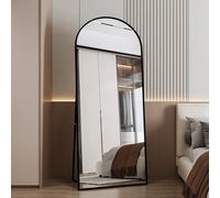Specchio da pavimento a specchio per tutto il corpo in vetro temperato, specchio da parete per camera da letto verticale o inclinato 162*53 gold