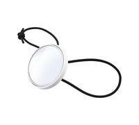 Specchio da polso per immersioni subacquee con cinturino elastico regolabile per la sicurezza subacquea | Immersione e snorkeling | Design compatto in plastica e vetro in bianco nero grigio (bianco)
