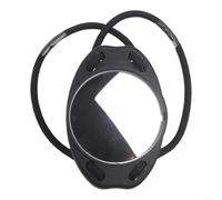 Specchio da polso per immersioni subacquee con fascia elastica, specchio di sicurezza subacqueo nero per controllare l'ambiente circostante e le attrezzature, accessorio compatto per attrezzatura da