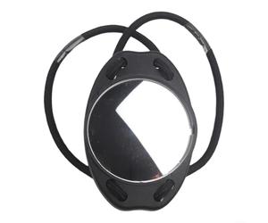 Specchio da polso per immersioni subacquee per la sicurezza subacquea, specchio da immersione con fascia elastica per controllare l'attrezzatura e monitorare i dintorni, specchio compatto in plastica