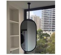 Specchio Da Soffitto Con Cornice In Metallo, Specchio Sospeso Asta Galleggiante, Adatto For La Decorazione Di Hotel E Appartamenti(Black,60x100cm)