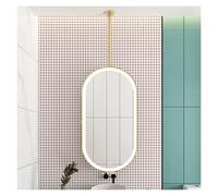 Specchio da soffitto Luminoso, Specchio da Parete, Specchio Decorativo Ovale, luminosità Regolabile, per Ingresso, Guardaroba e casa (Il Braccio può Essere Personalizzato) (C, 40x70 cm)