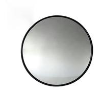 Specchio Da Strada, Grandangolare Convesso Rotondo, Specchio Convesso Di Sicurezza, Specchietto Da 30 Cm, Panoramico Per Garage, Traffico, Vialetti, Cortile, Magazzino, Nero