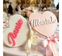 Specchio da tasca personalizzato 1 pezzo, specchio a forma di cuore con testo acrilico personalizzato, specchio portatile per il trucco, regalo per sorelle, forniture scolastiche per il ritorno a scuo