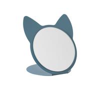 specchio da tavolo di design cat Blu oltremare in Ferro e vetro per lo specchio 20x17x20h cm