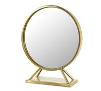 SPECCHIO DA TAVOLO SCRIVANIA METALLO BAGNO BEAUTY TRUCCO CLASSICO MODERNO 50CM