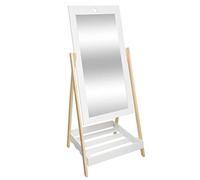 Specchio da terra con mensola