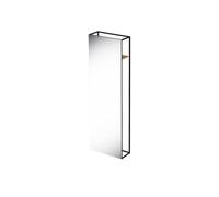 Specchio da terra letto Q050, 60 x 190 cm, pannello posteriore rovere moka, Q...