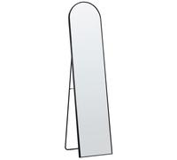 Specchio da terra ovale con cornice e supporto nero Bagnolet