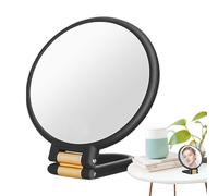 Specchio da trucco con ingrandimento, specchio da tavolo pieghevole a doppio lato con supporto, cosmetico, ingrandimento da viaggio, per vestirsi, casa, uso esterno