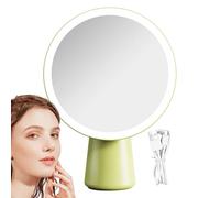 Specchio da Trucco con Luci - Specchietto da Trucco con Luci | 19,3 cm Sensibile al Tocco Ricaricabile con 3 Modalità Regolabile per Bagno Cassettiera Salone Scrivania Camera degli Adolescenti