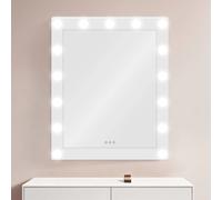 Specchio da Trucco makeup Professionale PEARL con Lampadine LED - 100x80 cm