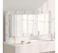 Specchio da Vanità Bianco 100 x 55 x 18 cm Rettangolare