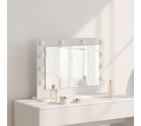 vidaXL Specchio da bagno con luci a LED bianco 60 x 45 x 18 cm