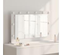 Specchio da Vanità Bianco 80 x 15 x 18 cm Rettangolare