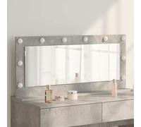 vidaXL Specchio da Vanità Grigio cemento 100 x 45 x 18 cm Rettangolare