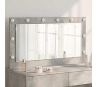 vidaXL Specchio da Vanità Grigio cemento 100 x 55 x 18 cm Rettangolare