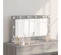 Specchio da Vanità Grigio Sonoma 80 x 45 x 18 cm Rettangolare