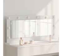 Specchio da Vanità Rettangolare Bianco 100 x 45 x 18 cm