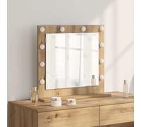 vidaXL Specchio da Vanità Rovere artigianale 60 x 55 x 18 cm